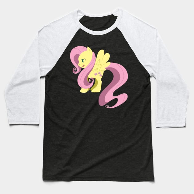 Little Fluttershy Baseball T-Shirt by saradaboru